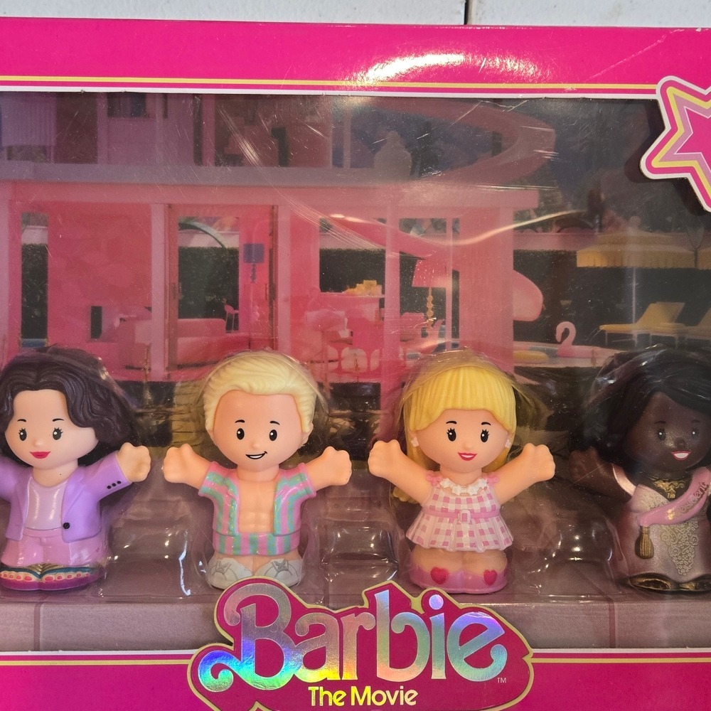 Fisher Price‎ Little People Barbie The Movie Collector Set 4 Dolls Kids NEW